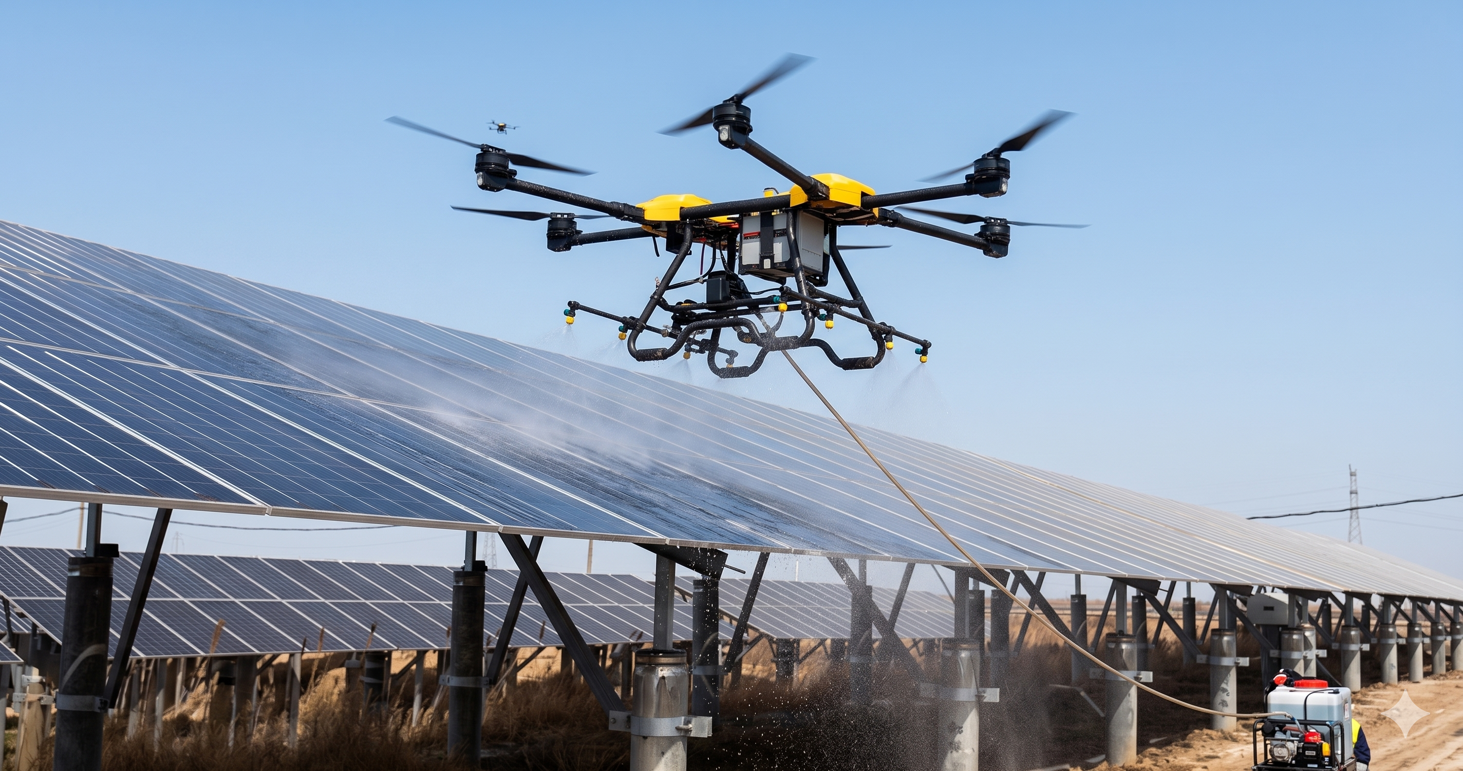 Drone Cleaning Action
